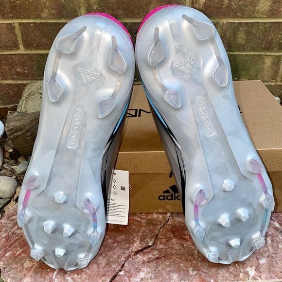 Adidas GAMEMODE Men's Soccer FIRM GROUND Cleats GY7535 Silver Metallic New Sz 13 - Picture 11 of 12